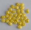 Superduo Yellow Lemon Opaque Shimmer Miniduo 83120-14400 Czech Beads x 10g